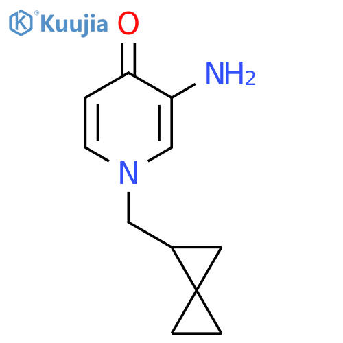 3-amino-1-({spiro2.2pentan-1-yl}methyl)-1,4-dihydropyridin-4-one structure