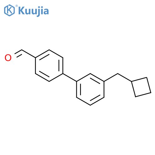 [1,1'-Biphenyl]-4-carboxaldehyde, 3'-(cyclobutylmethyl)- structure