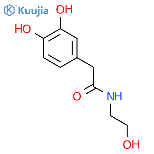 2-(3,4-dihydroxyphenyl)-N-(2-hydroxyethyl)acetamide structure