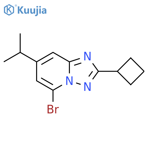 5-bromo-2-cyclobutyl-7-(propan-2-yl)-1,2,4triazolo1,5-apyridine structure