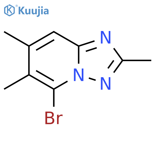 5-bromo-2,6,7-trimethyl-1,2,4triazolo1,5-apyridine structure