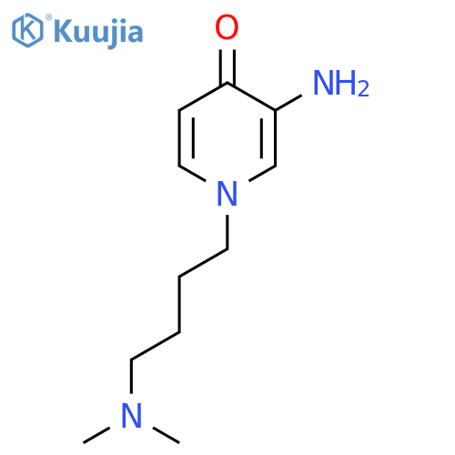 3-amino-1-4-(dimethylamino)butyl-1,4-dihydropyridin-4-one structure