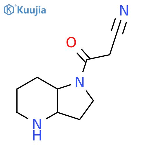 1H-Pyrrolo[3,2-b]pyridine-1-propanenitrile, octahydro-β-oxo- structure