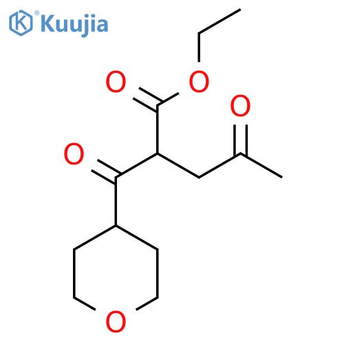 ethyl 2-(oxane-4-carbonyl)-4-oxopentanoate structure