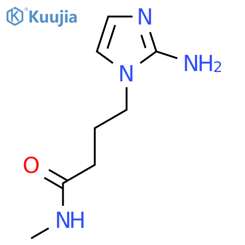 4-(2-amino-1H-imidazol-1-yl)-N-methylbutanamide structure