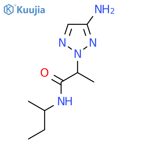 2-(4-amino-2H-1,2,3-triazol-2-yl)-N-(butan-2-yl)propanamide structure