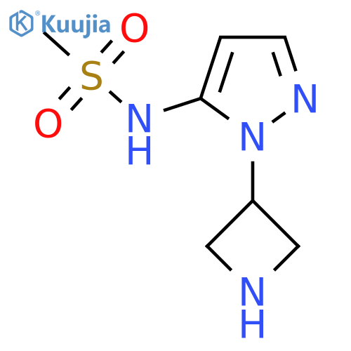 N-1-(azetidin-3-yl)-1H-pyrazol-5-ylmethanesulfonamide structure