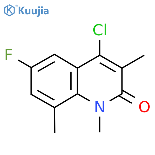 4-chloro-6-fluoro-1,3,8-trimethyl-1,2-dihydroquinolin-2-one structure