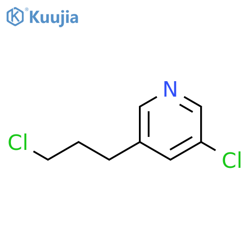 Pyridine, 3-chloro-5-(3-chloropropyl)- structure