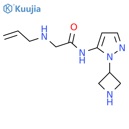 N-1-(azetidin-3-yl)-1H-pyrazol-5-yl-2-(prop-2-en-1-yl)aminoacetamide structure