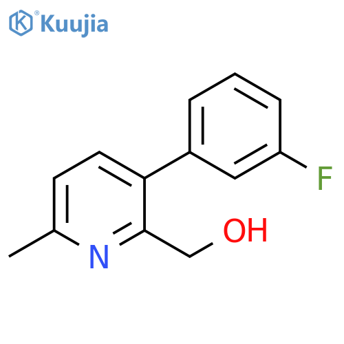 2-Pyridinemethanol, 3-(3-fluorophenyl)-6-methyl- structure