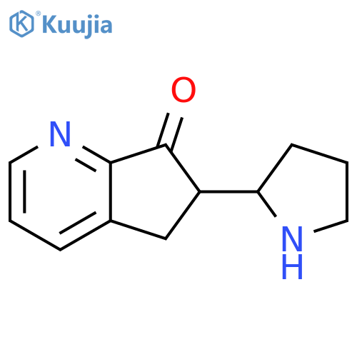 6-(pyrrolidin-2-yl)-5H,6H,7H-cyclopentabpyridin-7-one structure