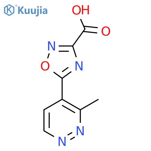 5-(3-methylpyridazin-4-yl)-1,2,4-oxadiazole-3-carboxylic acid structure