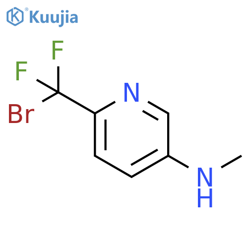3-Pyridinamine, 6-(bromodifluoromethyl)-N-methyl- structure