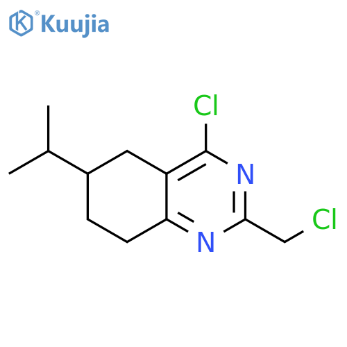 Quinazoline, 4-chloro-2-(chloromethyl)-5,6,7,8-tetrahydro-6-(1-methylethyl)- structure
