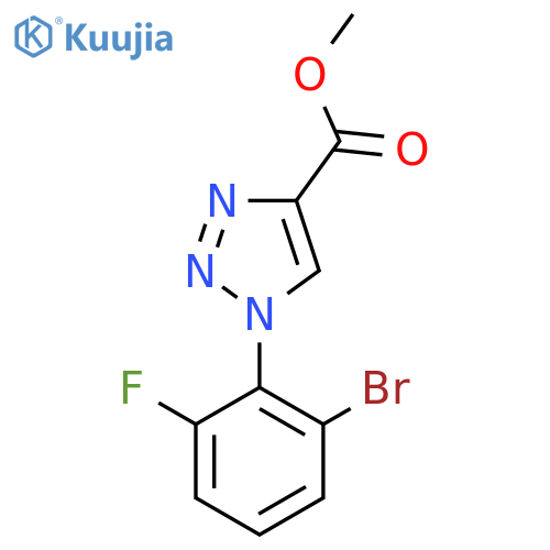 Methyl 1-(2-bromo-6-fluorophenyl)triazole-4-carboxylate structure