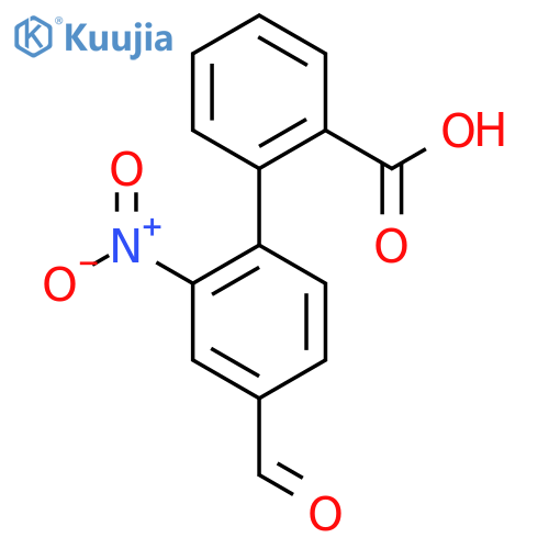 2-(4-Formyl-2-nitrophenyl)benzoic acid structure