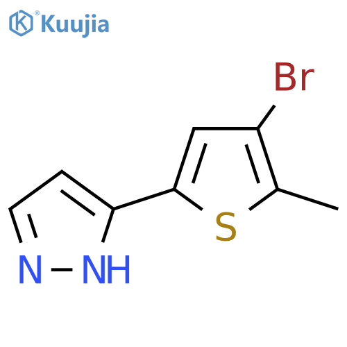 3-(4-bromo-5-methylthiophen-2-yl)-1H-pyrazole structure