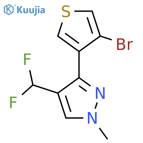 3-(4-bromothiophen-3-yl)-4-(difluoromethyl)-1-methyl-1H-pyrazole structure