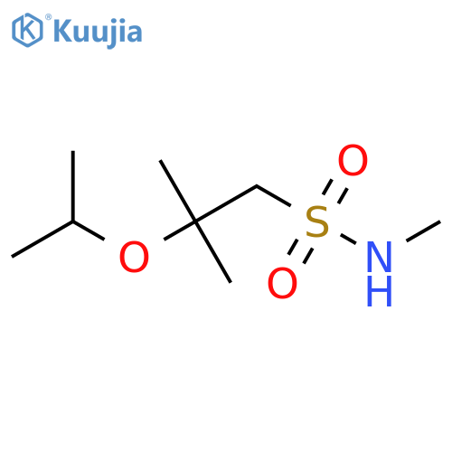 N,2-dimethyl-2-(propan-2-yloxy)propane-1-sulfonamide structure