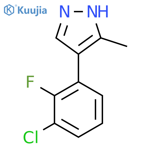 4-(3-chloro-2-fluorophenyl)-3-methyl-1H-pyrazole structure