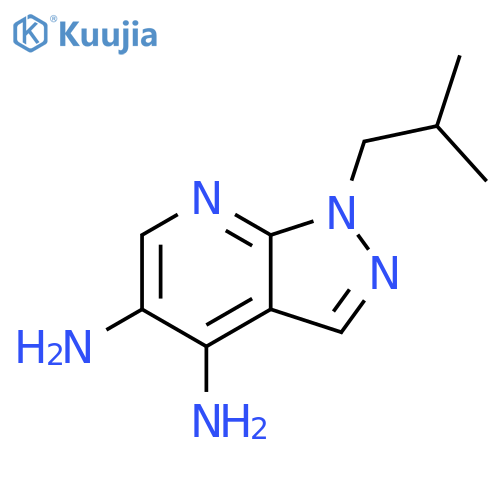 1H-Pyrazolo[3,4-b]pyridine-4,5-diamine, 1-(2-methylpropyl)- structure