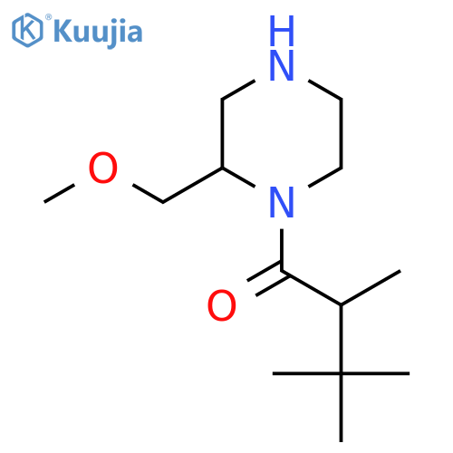 1-2-(methoxymethyl)piperazin-1-yl-2,3,3-trimethylbutan-1-one structure
