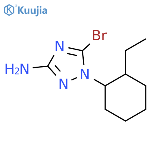 5-bromo-1-(2-ethylcyclohexyl)-1H-1,2,4-triazol-3-amine structure