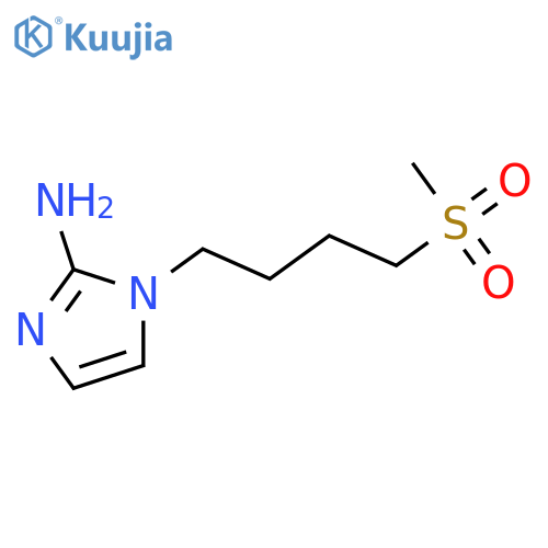 1-(4-methanesulfonylbutyl)-1H-imidazol-2-amine structure