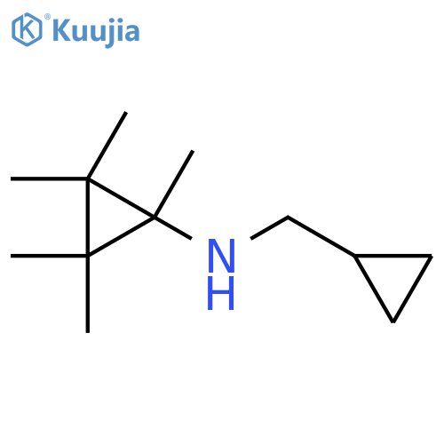 N-(cyclopropylmethyl)-1,2,2,3,3-pentamethylcyclopropan-1-amine structure