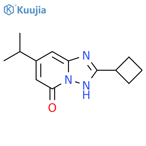 2-cyclobutyl-7-(propan-2-yl)-1,2,4triazolo1,5-apyridin-5-ol structure