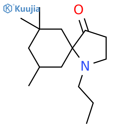 7,7,9-Trimethyl-1-propyl-1-azaspiro[4.5]decan-4-one structure