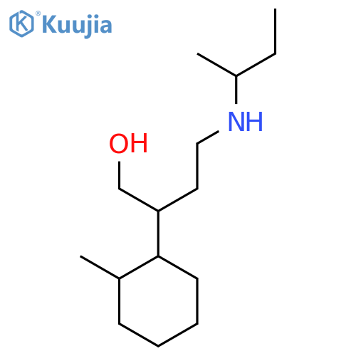 4-[(Butan-2-yl)amino]-2-(2-methylcyclohexyl)butan-1-ol structure