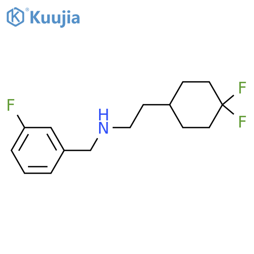 2-(4,4-difluorocyclohexyl)ethyl(3-fluorophenyl)methylamine structure