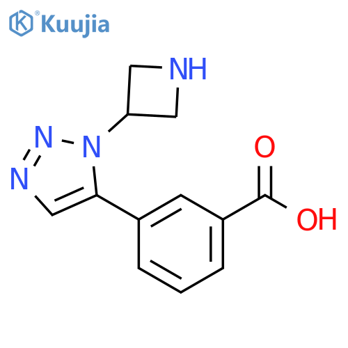 Benzoic acid, 3-[1-(3-azetidinyl)-1H-1,2,3-triazol-5-yl]- structure