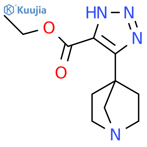 1H-1,2,3-Triazole-5-carboxylic acid, 4-(1-azabicyclo[2.2.1]hept-4-yl)-, ethyl ester structure