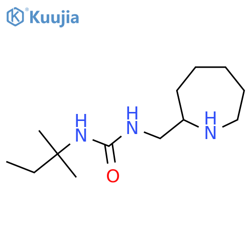 1-(azepan-2-yl)methyl-3-(2-methylbutan-2-yl)urea structure
