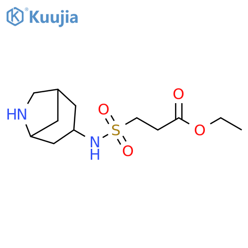 Propanoic acid, 3-[(6-azabicyclo[3.2.1]oct-3-ylamino)sulfonyl]-, ethyl ester structure