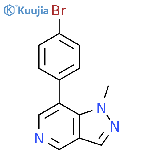 1H-Pyrazolo[4,3-c]pyridine, 7-(4-bromophenyl)-1-methyl- structure