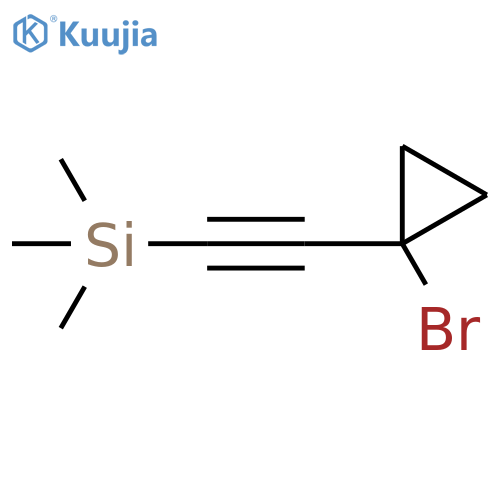 2-(1-bromocyclopropyl)ethynyltrimethylsilane structure
