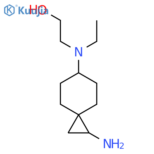 2-({1-aminospiro2.5octan-6-yl}(ethyl)amino)ethan-1-ol structure
