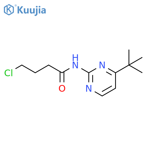 N-(4-tert-butylpyrimidin-2-yl)-4-chlorobutanamide structure