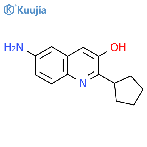 6-Amino-2-cyclopentylquinolin-3-ol structure
