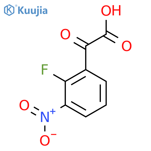 2-(2-fluoro-3-nitrophenyl)-2-oxoacetic acid structure
