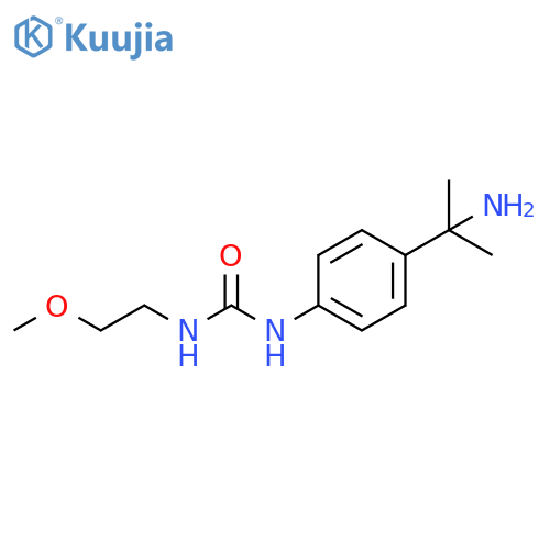 Urea, N-[4-(1-amino-1-methylethyl)phenyl]-N'-(2-methoxyethyl)- structure
