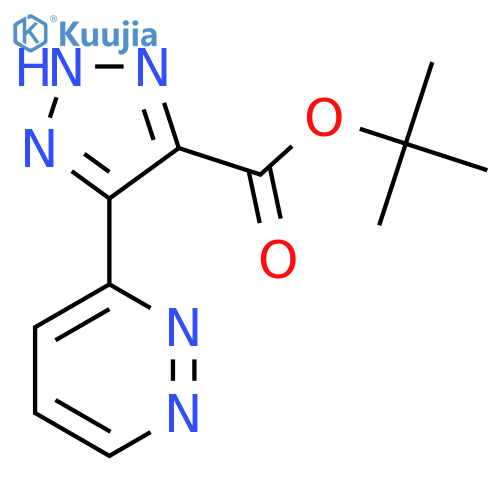 tert-butyl 5-(pyridazin-3-yl)-1H-1,2,3-triazole-4-carboxylate structure