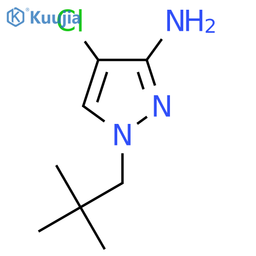 4-chloro-1-(2,2-dimethylpropyl)-1H-pyrazol-3-amine structure