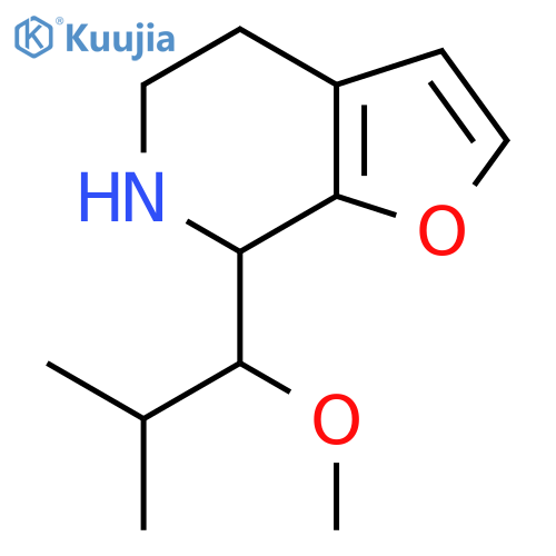 7-(1-methoxy-2-methylpropyl)-4H,5H,6H,7H-furo2,3-cpyridine structure