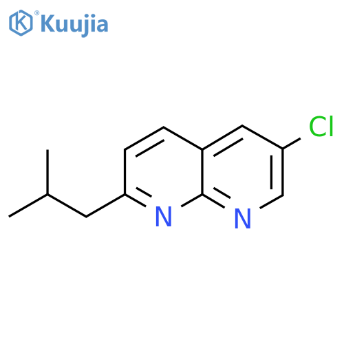 6-Chloro-2-(2-methylpropyl)-1,8-naphthyridine structure