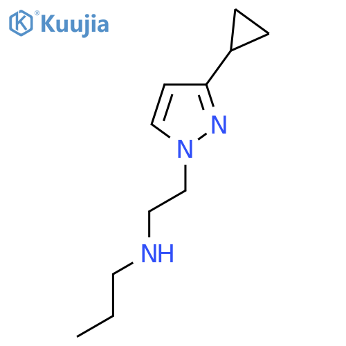 2-(3-cyclopropyl-1H-pyrazol-1-yl)ethyl(propyl)amine structure